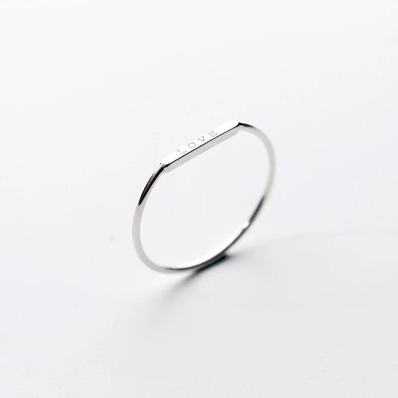 Jewelry - 🥇HOST PICK🥇Love ring letter word sterling silver 925 jewelry